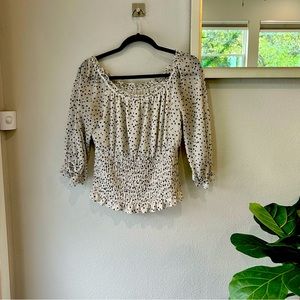 Light, off the shoulder blouse